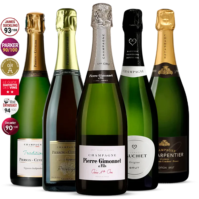 Pack 5 Champagnes de Vignerons - 3.75l