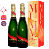 Pack 2 Champagne G.H. Mumm (Cordon Rouge) Brut Champagne - in astuccio