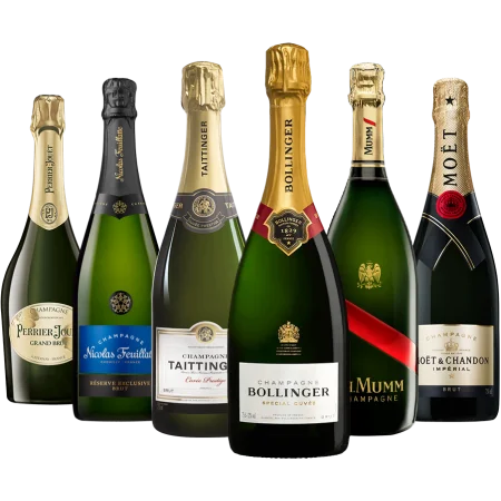 Pack 6 Champagnes de Grandes Maisons - 4.5l